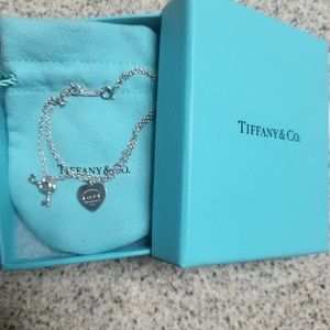 Tiffany Love Heart Tag Key Bracelet